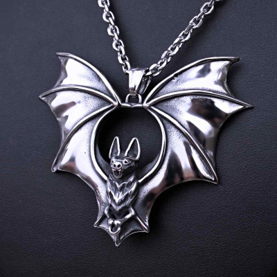 Ocelový Přívěsek - Netopýr / Bat (018)